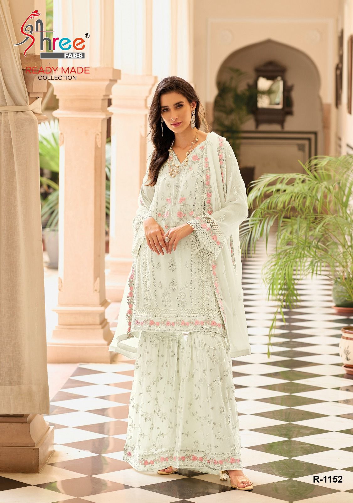 R 1152 By Shree Heavy Embroidery Pakistani Sharara Suits Wholesale Clothing Suppliers In India